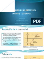 14 Clase - Regulación de La Respuesta Inmune - Citokinas