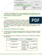 4 3 1 Procedimiento Identificacion de Peligros y Evaluacion de Riesgos