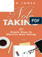 Note Taking - 10 Simple Steps To - Brad Jones