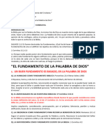 Fundamento de La Palabra de Dios