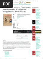 3C Filarmónicos y Patriotas - Compositores Latinoamericanos en Tiempos de Independencias (1800-1850) de José Manuel Izquierdo König