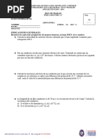 Hoja de Trabajo Física Segundo A