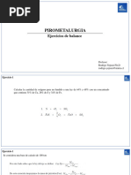 Balances Químicos en Pirometalurgia