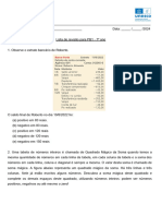 Lista de Revisão PB1 - 7º Ano - Versão ALUNO