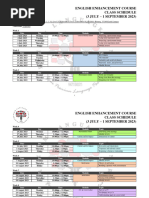 Unirazak English Enhancement Course Schedule 280623 PDF