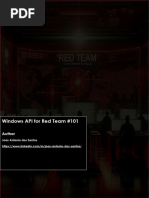 Windows API For Red Team #101: Author