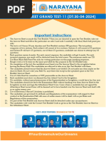 Narayana Neet Mock Paper