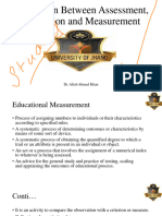 Course Code 503 Distinction Between Assessment, Evaluation and Measurement Microsoft PowerPoint Presentation