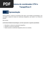 Sistema de Coordenadas UTM e Topográficas II