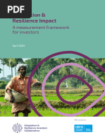 Adaptation and Resilience Impact