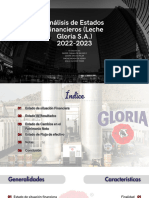 Análisis de Estados Financieros (Leche Gloria S.A.) 2022-2023