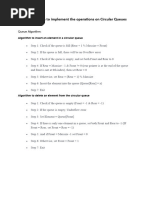 Circular Queue Implementation