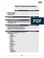 Advanced Python Programming Syllabus