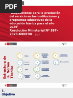 PPT Resolución Ministerial #587-2023-MINEDU