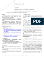 Heat-Fail Temperature in Shear of Hot Melt Adhesives: Standard Test Method For