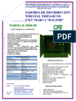 Pedestales Trifasico Clase 25KV Normak