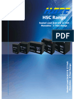 HSC Range: Sealed Lead Acid 6 & 12 Volt Monobloc 5 Year Range