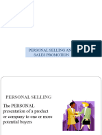 Personal Selling and Sales Promotion