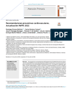 Atención Primaria: Recomendaciones Preventivas Cardiovasculares. Actualización Papps 2022