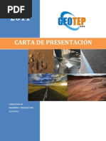 Carta de Presentación Geotep S.A.C.