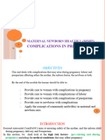 MNH II Disorders of Pregnancy