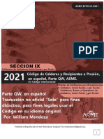 CODIGO ASME, Sección IX - 2021, en Español, Five Stars