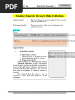 Finding Answers Through Data Collection: Practical Research 1