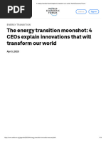 Energy Innovations - The Energy Transition Moonshot 4 CEOs Explain Innovations That Will Transform Our World