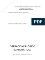 Operaciones Logico Matemáticas