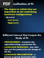 Classification of PL