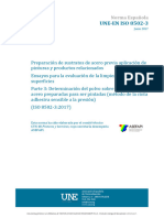 UNE-EN ISO 8502-3 - Determ. Del Polvo Sobre Superf. de Acero Preparadas para Ser Pintadas...