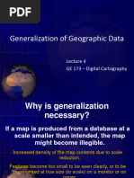 GE 173 Lecture 4 Generalization of Geographic Data