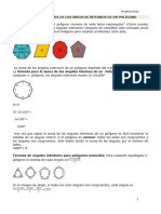 Suma de La Medida de Los Ángulos Internos de Un Polígono Ejercicios