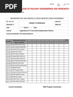 Theory Attendance Sem-II