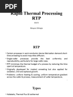 Rapid Thermal Processing