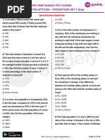 Topic Wise Bundle PDF Course Quantitative Aptitude - Percentage Set-1 (Eng)