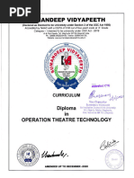 Diploma Operation Theatre Technology