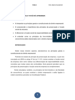 TEMA 3 Princípios Gerais e Constitucionais Do Direito Empresarial