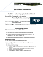 Module 5 Accounting 2 Partnership Liquidation by Installment