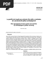 La Gestión Del Riesgo para Enfrentar Los Mitos Y Realidades Del Calentamiento Global Antropogénico