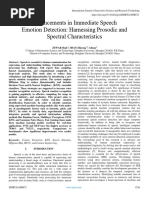 Enhancements in Immediate Speech Emotion Detection: Harnessing Prosodic and Spectral Characteristics