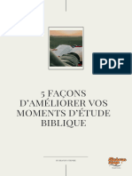 Ebook 5 Façons D'améliorer Vos Moments D'étude Biblique