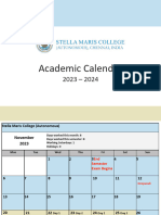 Academic Calendar 2023