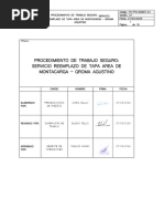 Fo-Pts-Sgsst - 22. Reemplazo de Tapa