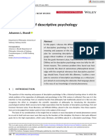 European J of Philosophy - 2021 - Brandl - The Purposes of Descriptive Psychology