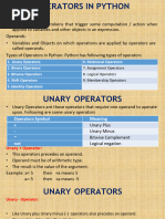 Python Operators & Precedence