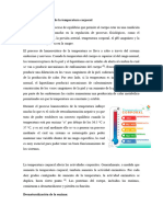 Proceso Homeostático de La Temperatura Corporal