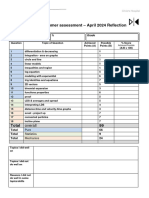 Maths DG New Style Reflection Sheet April 2024