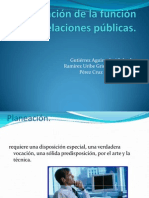 Planeación de La Función de Las Relaciones Públicas