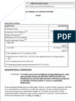 FSM 1999-2001 Tracker Manual AC Heater Systems